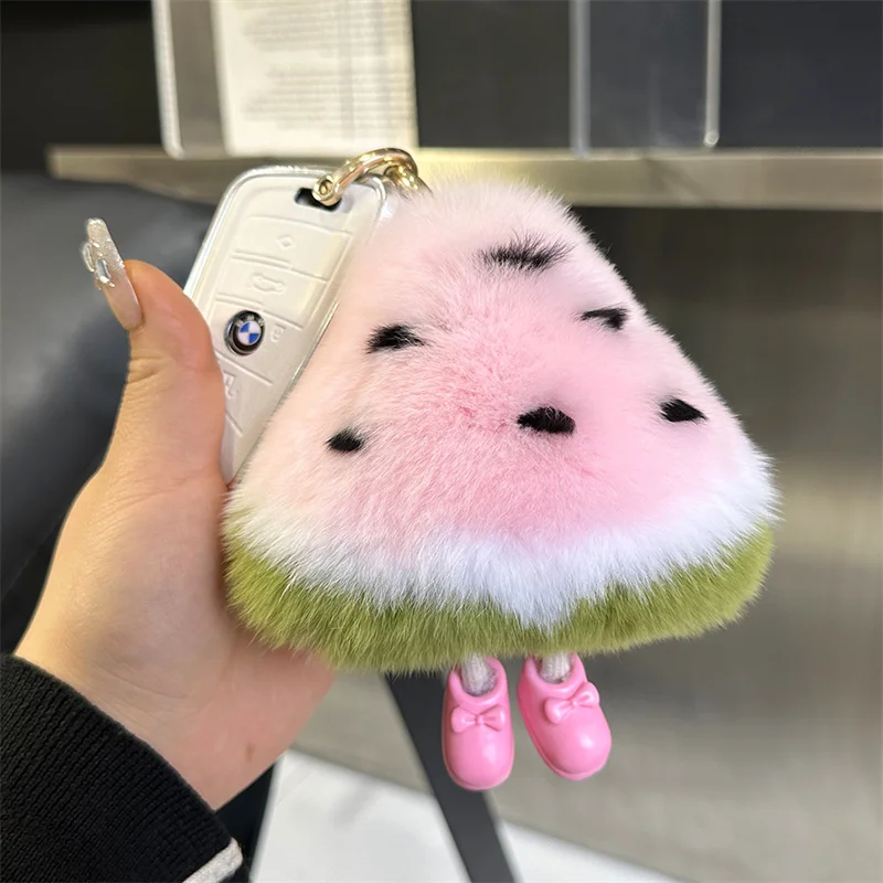 Y2K Fashion Rex Rabbit Fur Watermelon Keychain Cute Plush Keychain Student Women's Bag Backpack Pendant Keyrings Accessories
Y2K Fashion Rex Rabbit Fur Watermelon Keychain Cute Plush Keychain Student Women's Bag Backpack Pendant Keyrings Accessories