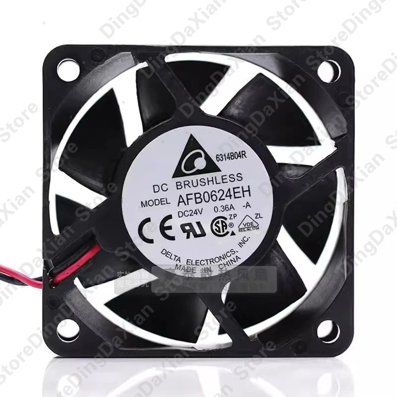 D+ 1PCS For DELTA AFB0624EH DC24V 0.36A 6CM 2-Wire Inverter Cooling Fan 6025
D+ 1PCS For DELTA AFB0624EH DC24V 0.36A 6CM 2-Wire Inverter Cooling Fan 6025