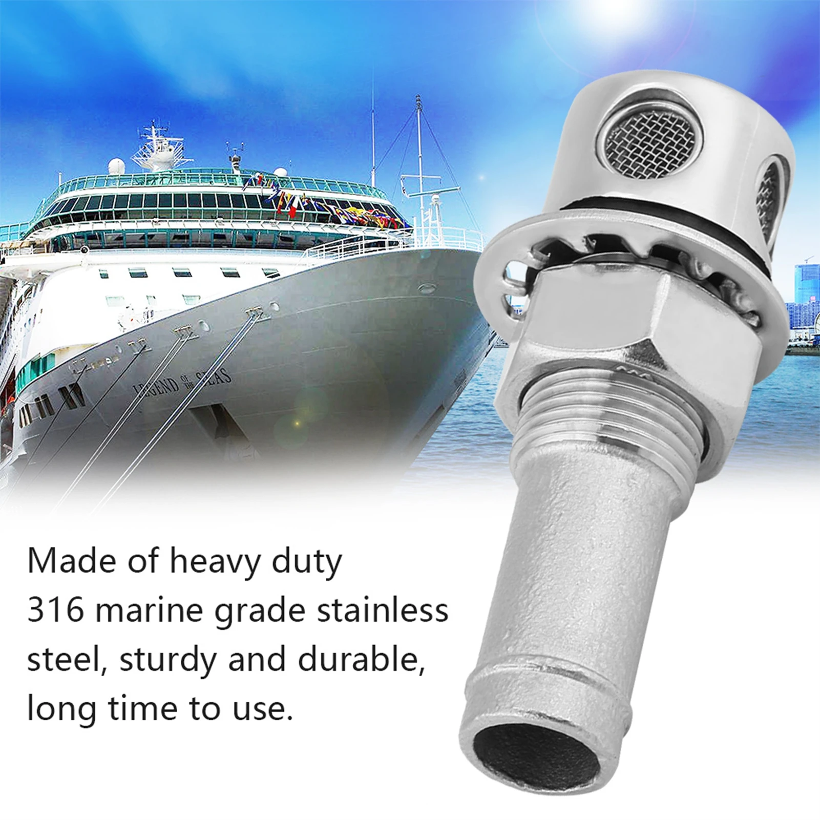 Stainless Steel Marine Boat Straight Fuel Gas Tank Vent With Mounting Gasket Hardware Fitting
Stainless Steel Marine Boat Straight Fuel Gas Tank Vent With Mounting Gasket Hardware Fitting