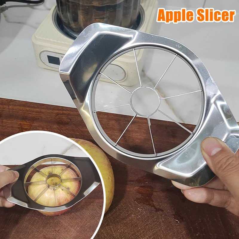 Разделитель из нержавеющей стали, резак для яблок с удобной ручкой, кухонные гаджеты, инструменты для овощей и фруктов для легкой резки фруктов
Разделитель из нержавеющей стали, резак для яблок с удобной ручкой, кухонные гаджеты, инструменты для овощей и фруктов для легкой резки фруктов