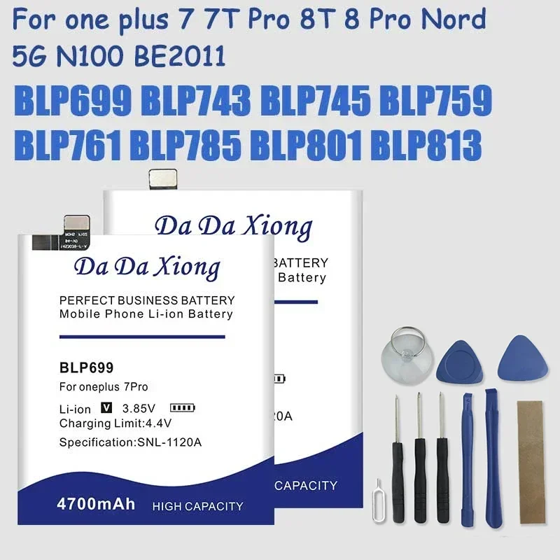 Новый аккумулятор BLP699 BLP743 BLP745 BLP759 BLP761 BLP785 BLP801 BLP813 для One Plus 7 7T Pro 8T 8 Pro Nord 5G N100 BE2011
Новый аккумулятор BLP699 BLP743 BLP745 BLP759 BLP761 BLP785 BLP801 BLP813 для One Plus 7 7T Pro 8T 8 Pro Nord 5G N100 BE2011