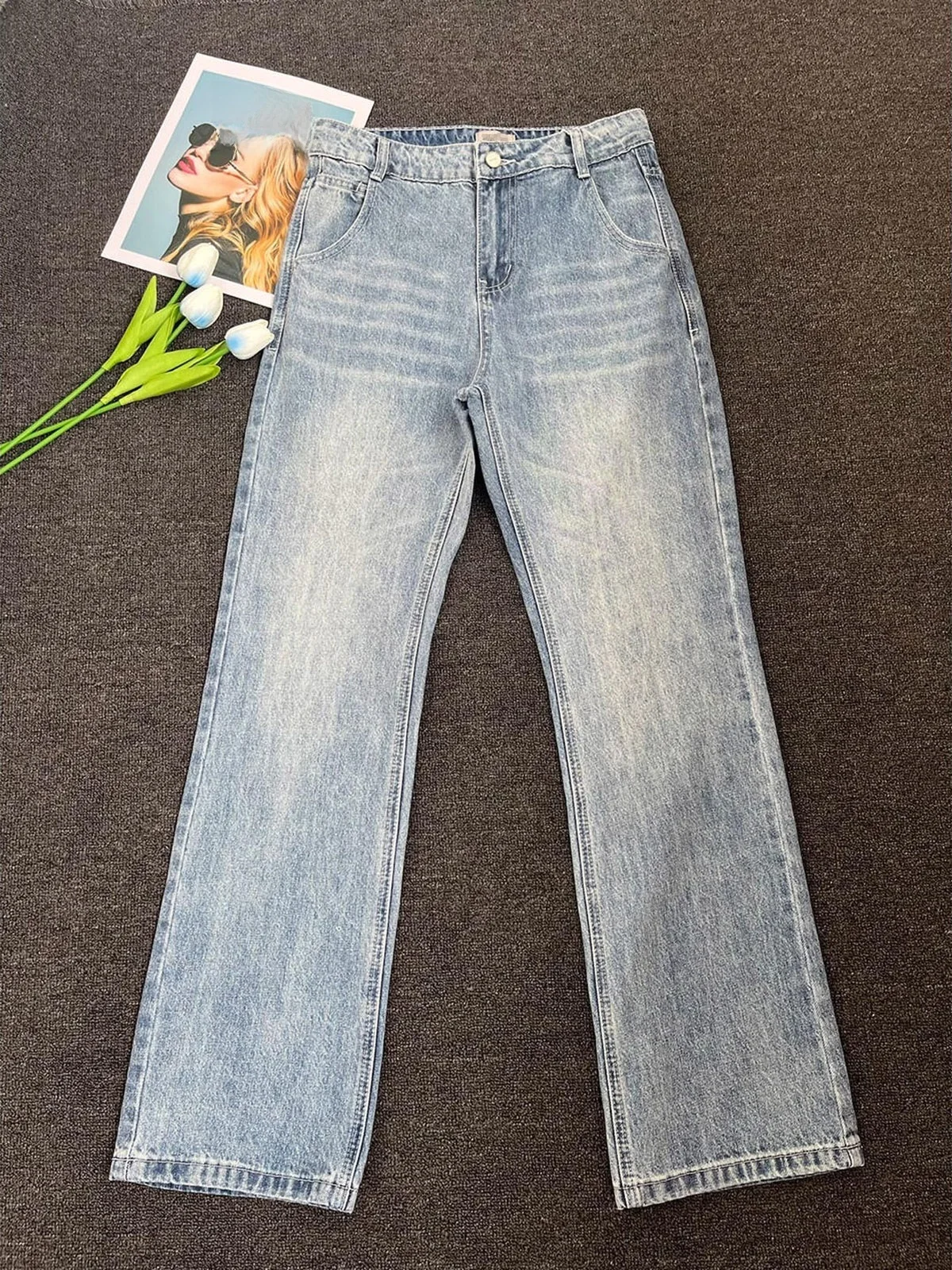 Light Blue Waed Distred Men's Jeans Spring Cleanfit Knife High Waist Straight Leg Pants Youth Faion Casual Jeans
Light Blue Waed Distred Men's Jeans Spring Cleanfit Knife High Waist Straight Leg Pants Youth Faion Casual Jeans