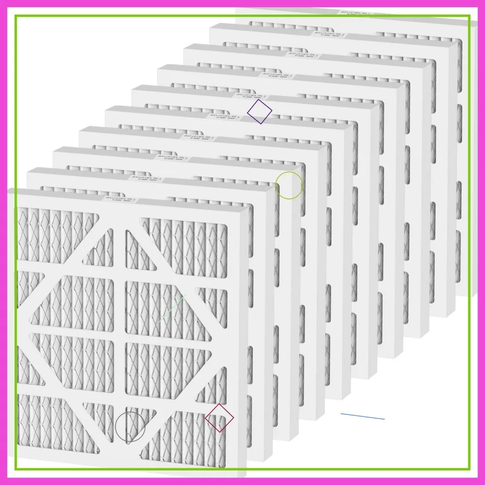 10 Pack MERV-13 Air Filter Replacement 13.7x14.8x0.8 Inch for Air Purifier
10 Pack MERV-13 Air Filter Replacement 13.7x14.8x0.8 Inch for Air Purifier