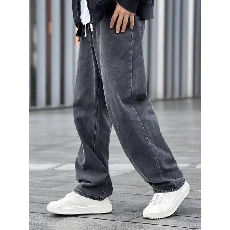 Men's Wide Leg Pants Light Business Style Straight Tube Jeans Double Waist No Stretch Elastic Material from China
Men's Wide Leg Pants Light Business Style Straight Tube Jeans Double Waist No Stretch Elastic Material from China