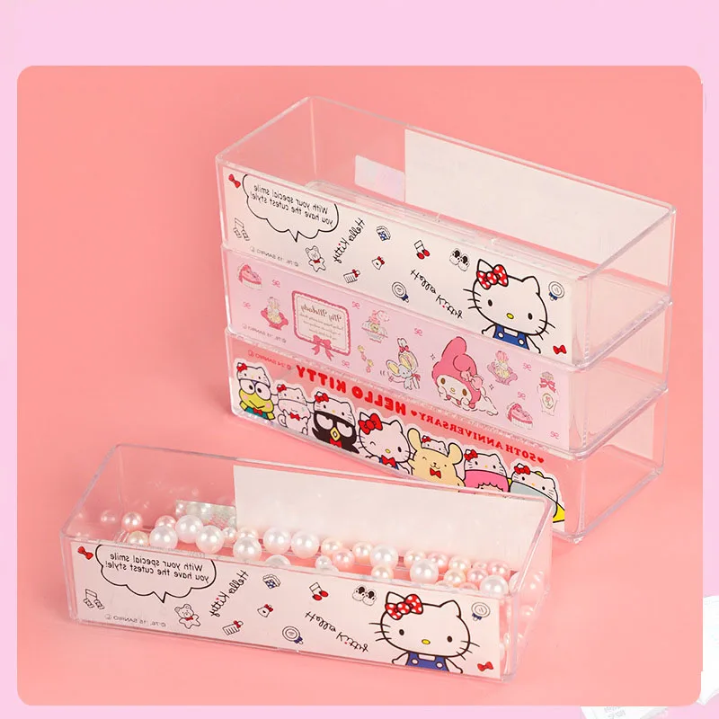 Kawaii Hello Kitty My Melody Kuromi мультяшная коробка для хранения косметики аниме Sanrio Милая Пылезащитная коробка для хранения ювелирных изделий
Kawaii Hello Kitty My Melody Kuromi мультяшная коробка для хранения косметики аниме Sanrio Милая Пылезащитная коробка для хранения ювелирных изделий
