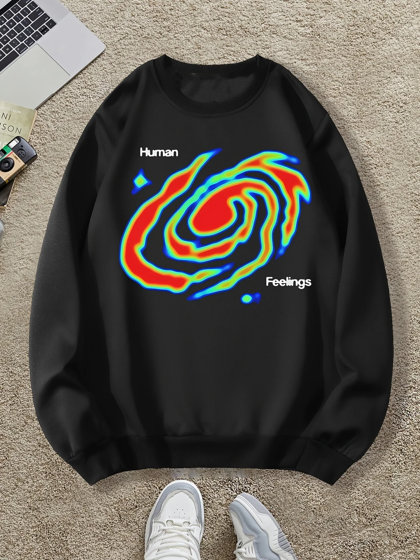 Осенне-зимняя мужская и женская спортивная одежда с длинными рукавами и принтом в стиле ретро, повседневная свободная уличная одежда
Осенне-зимняя мужская и женская спортивная одежда с длинными рукавами и принтом в стиле ретро, повседневная свободная уличная одежда