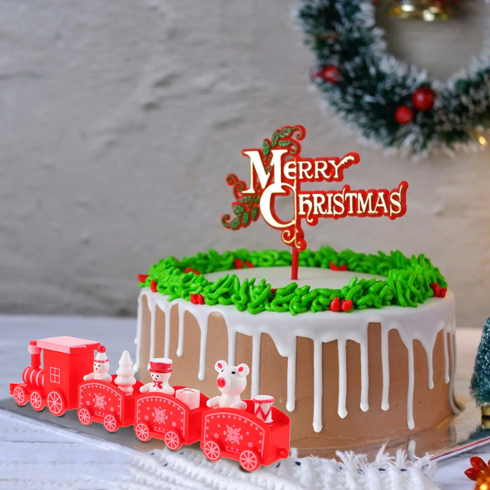 Xmas Train Decor Small Christmas Train Ornament with Festive Snowmen for Desktop Table Shelf Sofa Bookshelf Home Party
Xmas Train Decor Small Christmas Train Ornament with Festive Snowmen for Desktop Table Shelf Sofa Bookshelf Home Party