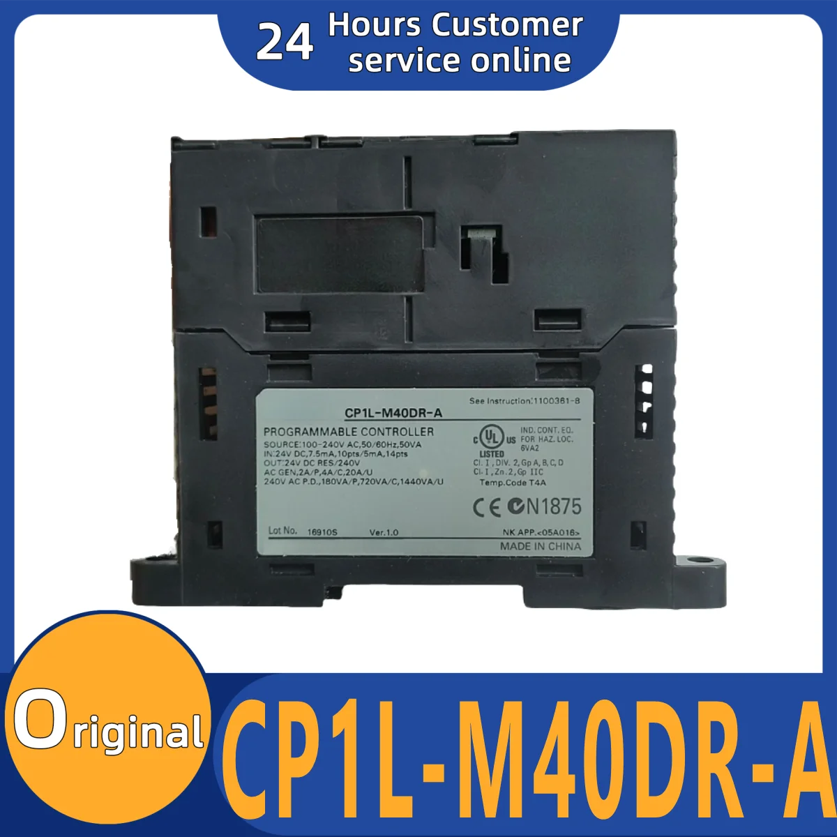 Brand new original programming controller module CP1L-M40DR-A CP1L-EM40DT-D CP1L-EM40DT1-D
Brand new original programming controller module CP1L-M40DR-A CP1L-EM40DT-D CP1L-EM40DT1-D