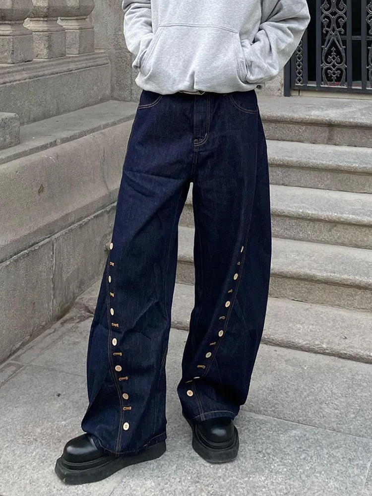 New 2025 Men's American Retro Washed Knife Jeans Loose Straight Leg Wide Leg Casual Floor Length Trousers Trendy
New 2025 Men's American Retro Washed Knife Jeans Loose Straight Leg Wide Leg Casual Floor Length Trousers Trendy