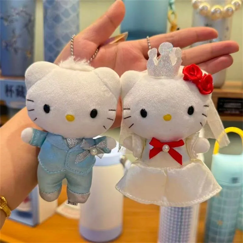 Hello Kitty Wedding Couple Plush Keychain Bride Groom Plushie Girls Backpack Cartoon Doll Pendant Valentine Day Gifts for Lovers
Hello Kitty Wedding Couple Plush Keychain Bride Groom Plushie Girls Backpack Cartoon Doll Pendant Valentine Day Gifts for Lovers