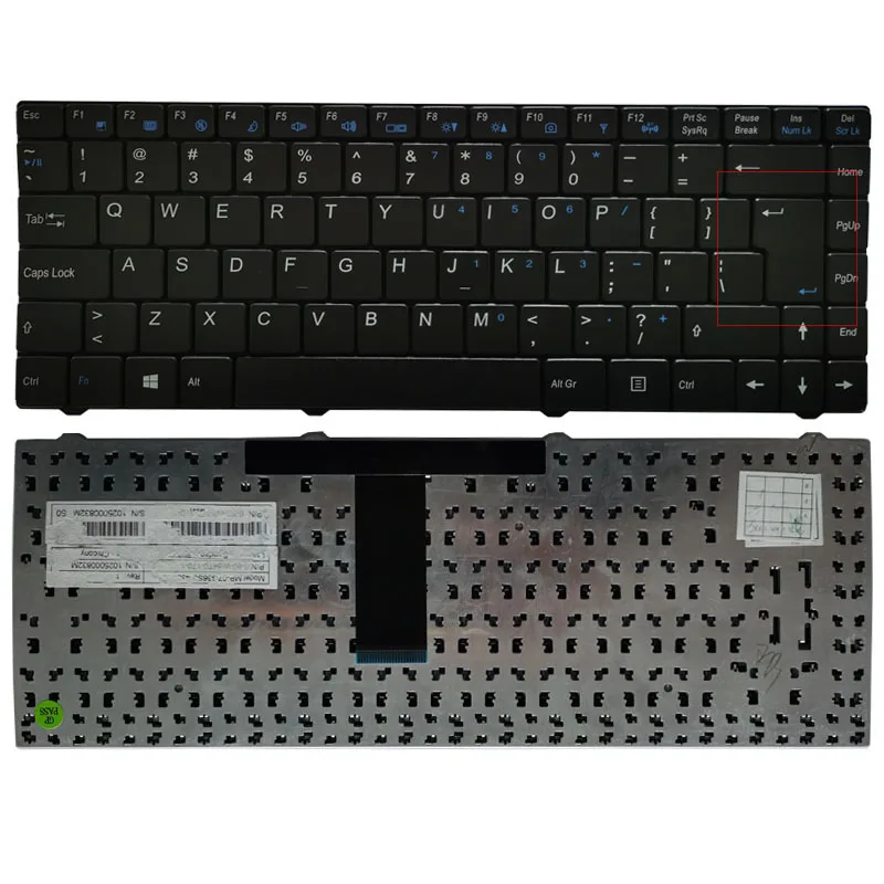 New US laptop keyboard For CLEVO W84 W840T M4121 W840 W830 W84T0 English version BLACK Replacement mp-07G33US-430
New US laptop keyboard For CLEVO W84 W840T M4121 W840 W830 W84T0 English version BLACK Replacement mp-07G33US-430