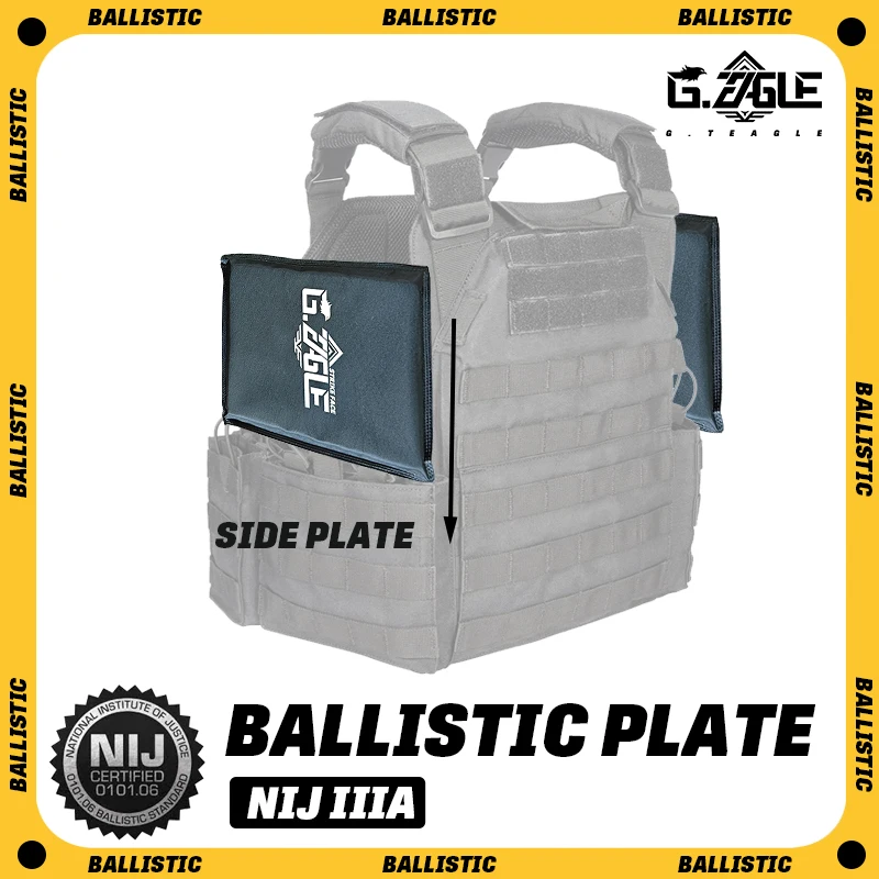 Level 3A Side Protective Plates for Plate Carriers (Waist/Cummerbund) — 6" x 6" / 6" x 8"
Level 3A Side Protective Plates for Plate Carriers (Waist/Cummerbund) — 6" x 6" / 6" x 8"
