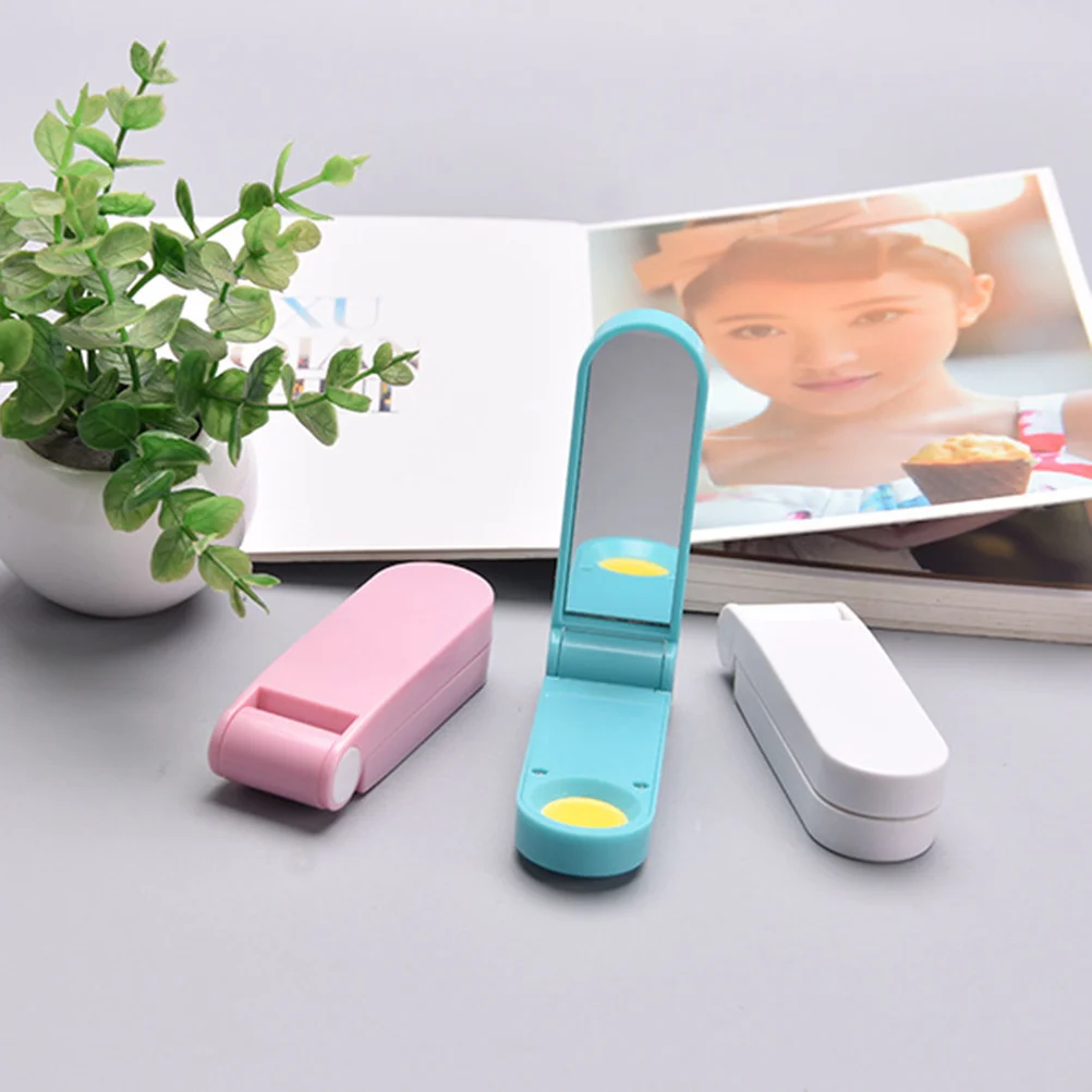 Foldable Lighted Makeup Mirror with LED Lights Portable USB Rechargeable Vanity Mirror for Travel Home Use White
Foldable Lighted Makeup Mirror with LED Lights Portable USB Rechargeable Vanity Mirror for Travel Home Use White