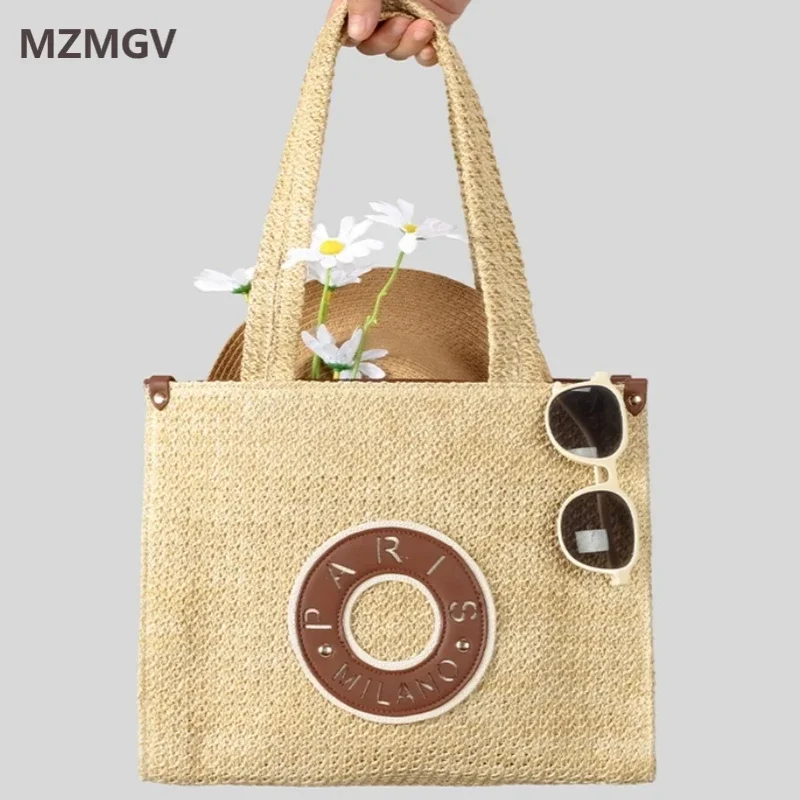 Meet You Women Cute Donuts Letter Straw Bag Large Capacity Vintage Hand Woven Shoulder Tote Bag Daily Life Leisure Beach Bag
Meet You Women Cute Donuts Letter Straw Bag Large Capacity Vintage Hand Woven Shoulder Tote Bag Daily Life Leisure Beach Bag
