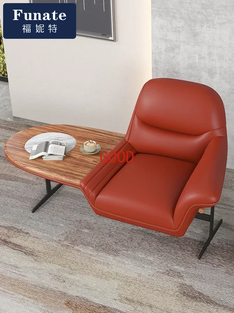 Modern Minimalist Leather Lounge Chair Bedroom Concubine Solid Wood Balcony Chair
Modern Minimalist Leather Lounge Chair Bedroom Concubine Solid Wood Balcony Chair
