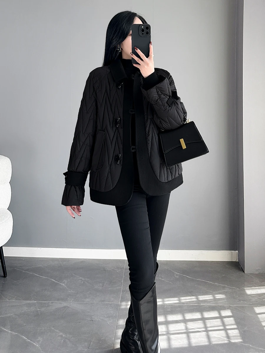 Свободная женская зимняя верхняя одежда в корейском стиле, тонкая, белая, из перьев, прямого кроя, корейская версия
Свободная женская зимняя верхняя одежда в корейском стиле, тонкая, белая, из перьев, прямого кроя, корейская версия