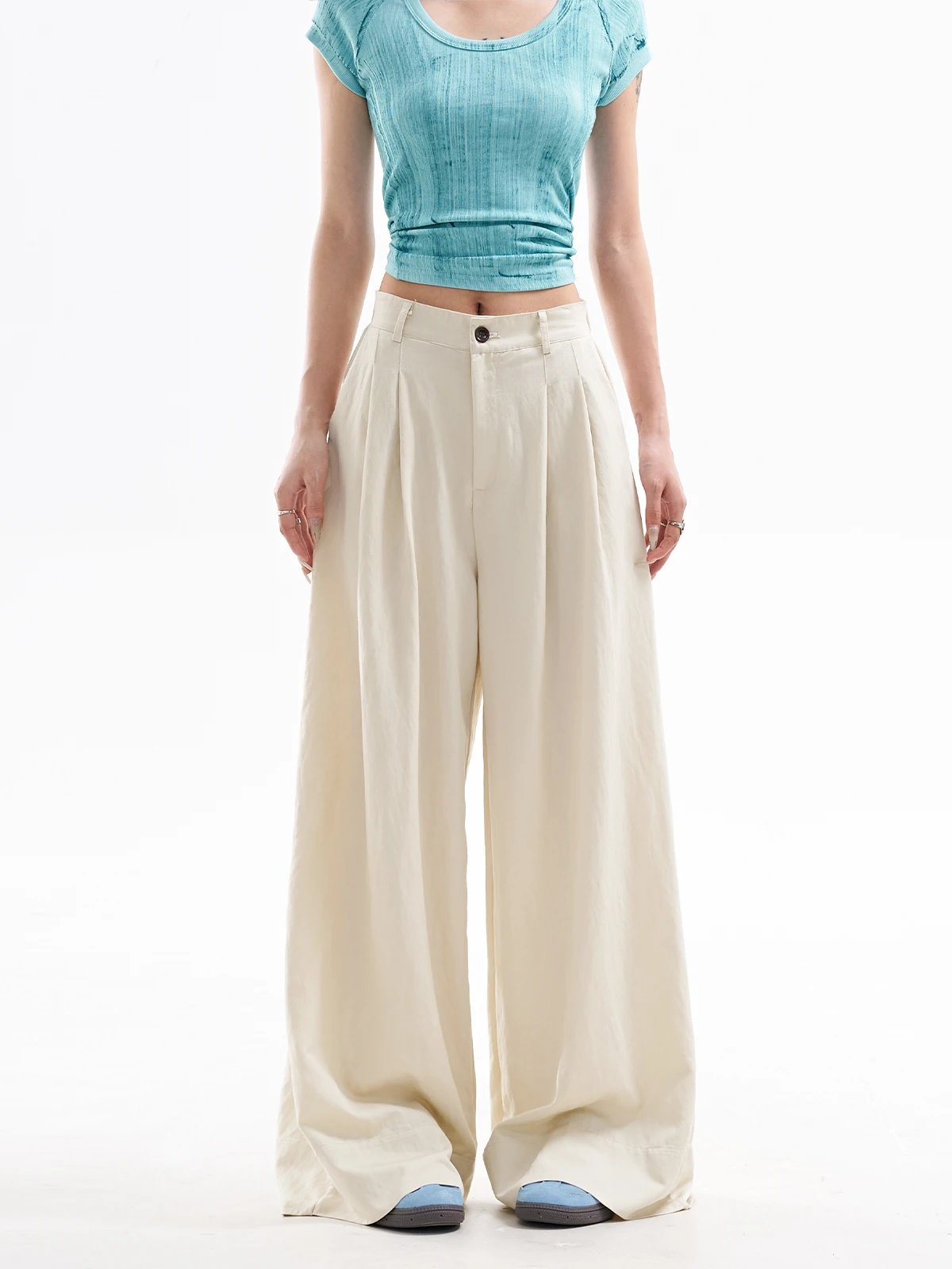 ZHISILAO New Thin Soft Wide Leg Pants Women Vintage Elegant Loose Full Length Trousers Summer 2024
ZHISILAO New Thin Soft Wide Leg Pants Women Vintage Elegant Loose Full Length Trousers Summer 2024