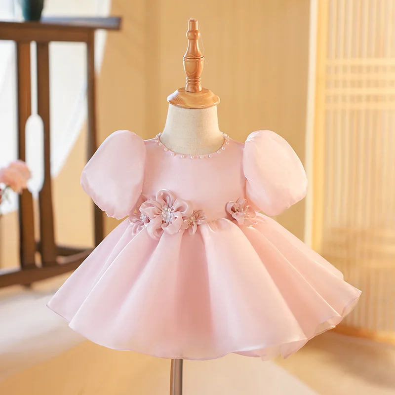 Princess Tulle Ball Bow Pearls Flower Girl Dress Children First Communion Dress Ball Gown Wedding Party Dress Birthday Show
Princess Tulle Ball Bow Pearls Flower Girl Dress Children First Communion Dress Ball Gown Wedding Party Dress Birthday Show