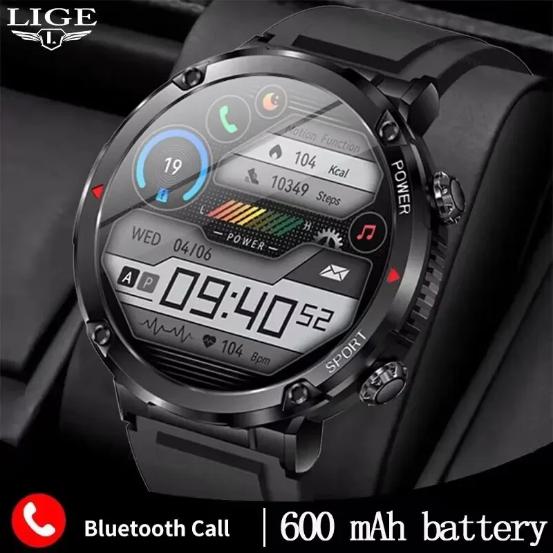 600mAh High-Capacity Battery Smartwatch AMOLED Screen Men Waterproof Smart Watch Sports Fitness Bracelet Bluetooth Call 2024
600mAh High-Capacity Battery Smartwatch AMOLED Screen Men Waterproof Smart Watch Sports Fitness Bracelet Bluetooth Call 2024
