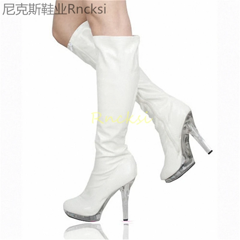 13cm Round-heeled, thin-heeled, middle-heeled, knee-high, sexy, elastic, ultra-high-heeled women's boots
13cm Round-heeled, thin-heeled, middle-heeled, knee-high, sexy, elastic, ultra-high-heeled women's boots