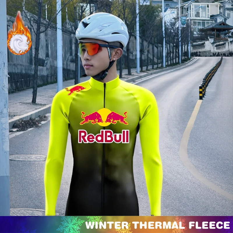 Мужской зимний велосипедный костюм Red Bull, трикотаж, термофлисовая одежда, одежда 2025 года, ретро велосипедный мужской комплект Maillot, комплекты одежды для шоссейного велосипеда
Мужской зимний велосипедный костюм Red Bull, трикотаж, термофлисовая одежда, одежда 2025 года, ретро велосипедный мужской комплект Maillot, комплекты одежды для шоссейного велосипеда