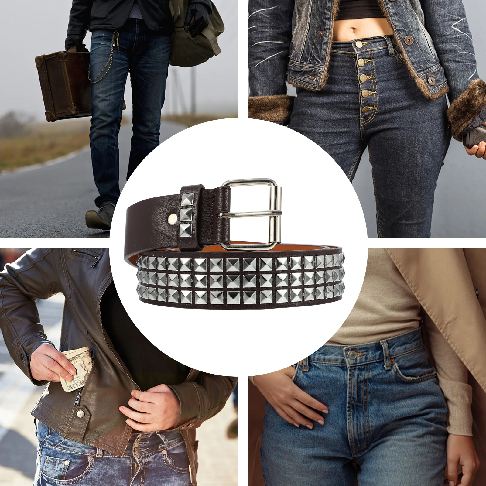 1pc Rivet Pu Fashionable Durable Waist Belt Decorative Rivet Belt For Daily Party Use Light Weight Easy Carry
1pc Rivet Pu Fashionable Durable Waist Belt Decorative Rivet Belt For Daily Party Use Light Weight Easy Carry