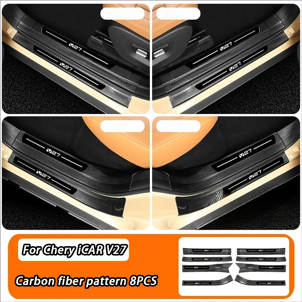 For Chery iCAR V27 2026 Car Threshold Protection Sticker Rear Trunk Inner Bumper Plate Guard Carbon fiber Protector Accessories
For Chery iCAR V27 2026 Car Threshold Protection Sticker Rear Trunk Inner Bumper Plate Guard Carbon fiber Protector Accessories