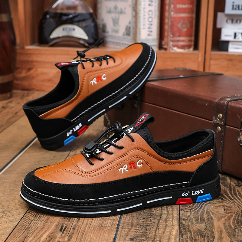 Brown And Black Slip On Casual Loafers With Elastic Laces Lightweight Non Slip Platform Shoes For Daily Business And Casual
Brown And Black Slip On Casual Loafers With Elastic Laces Lightweight Non Slip Platform Shoes For Daily Business And Casual