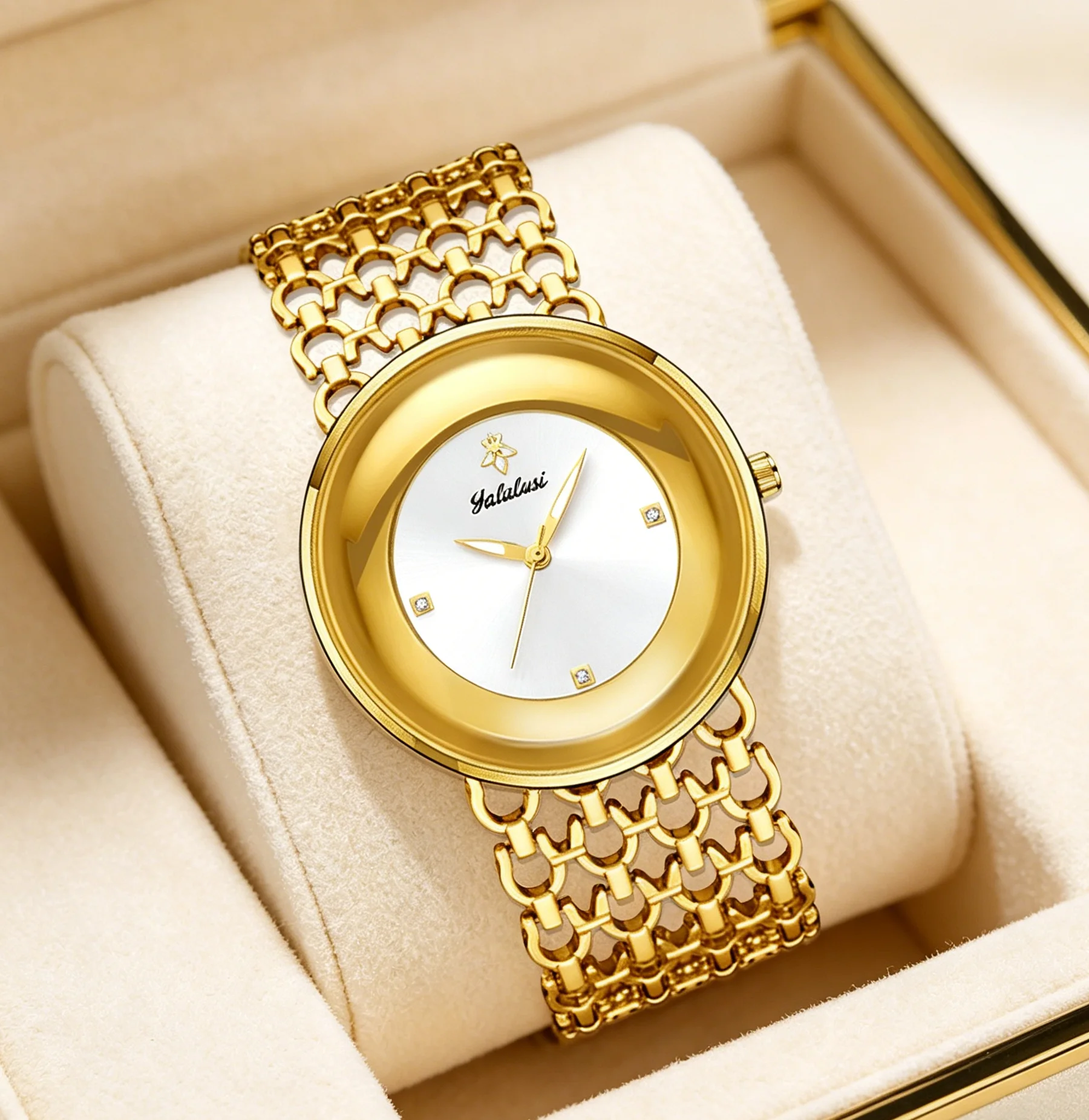 YaLaLuSi Women's Hollow Mesh Watch, Round Dial Quartz Wristwatch with Gold/Silver Tone Bracelet, Multiple Colors Available, Ready-to-Gift Set
YaLaLuSi Women's Hollow Mesh Watch, Round Dial Quartz Wristwatch with Gold/Silver Tone Bracelet, Multiple Colors Available, Ready-to-Gift Set