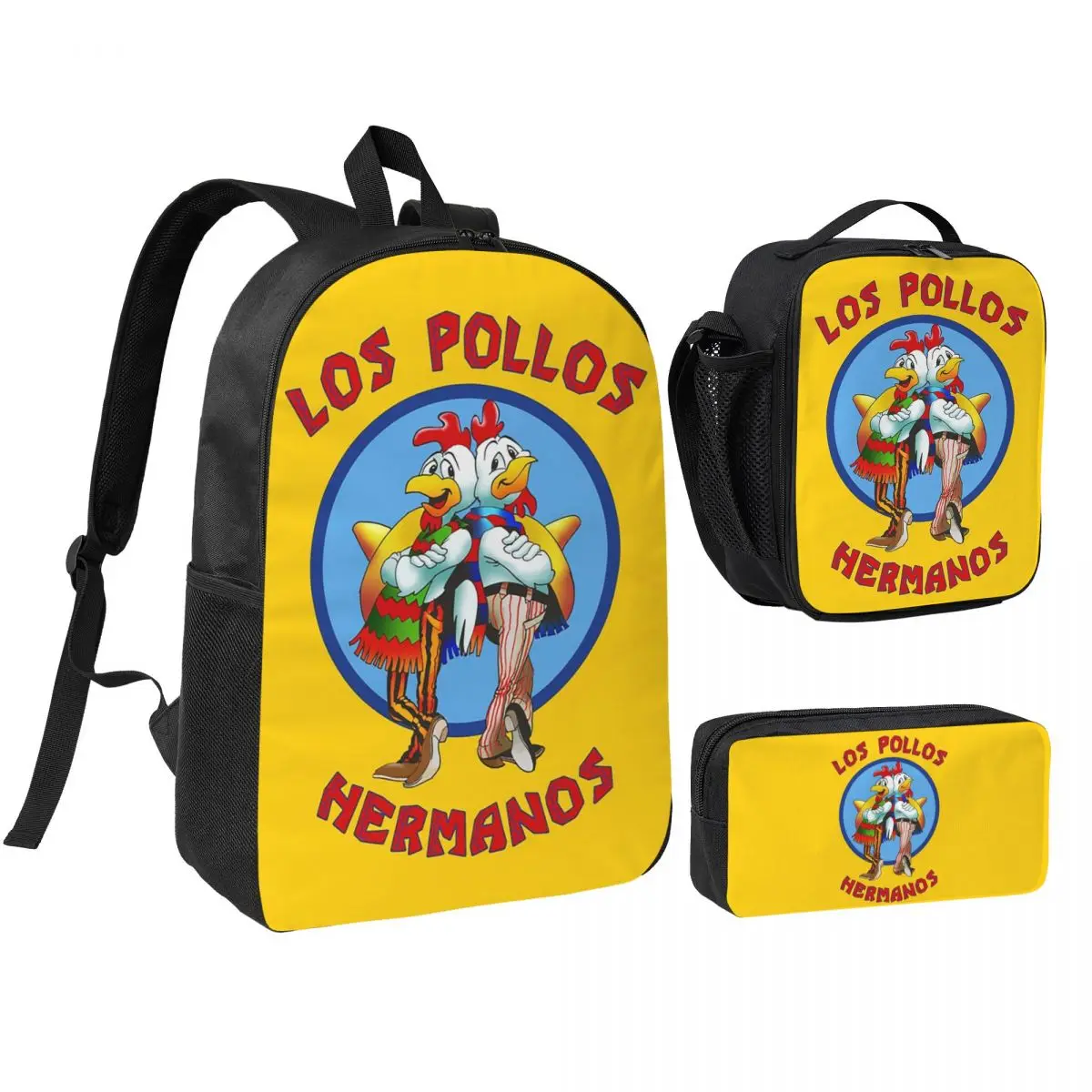 Breaking Bad Let's Cook Backpack Boys Girls BookBag School Bag Shoulder Bags 3ps Insulated Lunch Bag Pencil Case
Breaking Bad Let's Cook Backpack Boys Girls BookBag School Bag Shoulder Bags 3ps Insulated Lunch Bag Pencil Case
