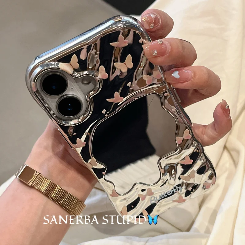 Corrugated Mirror Butterfly Suitable Apple 17 16ProMax Phone case iPhone 15Pro Women's 14Protective Sleeve
Corrugated Mirror Butterfly Suitable Apple 17 16ProMax Phone case iPhone 15Pro Women's 14Protective Sleeve