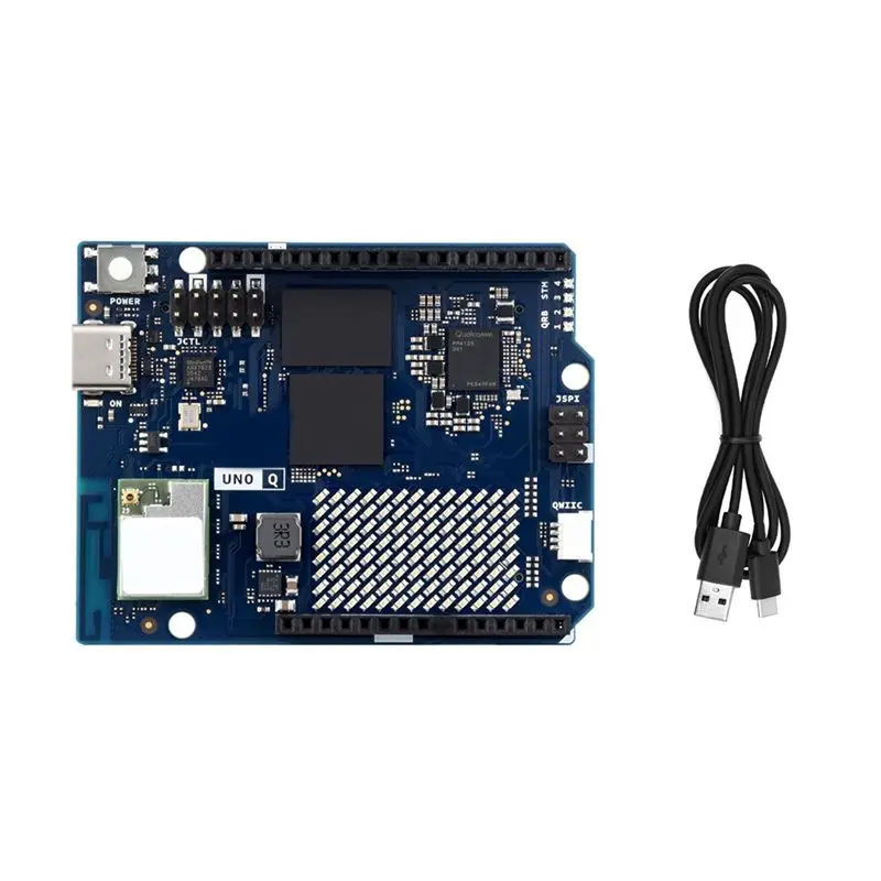 AT82-Arduino UNO Q High-Performance AI Development Board For Object Recognition, Voice Control, Motion Detection 2GB 16GB