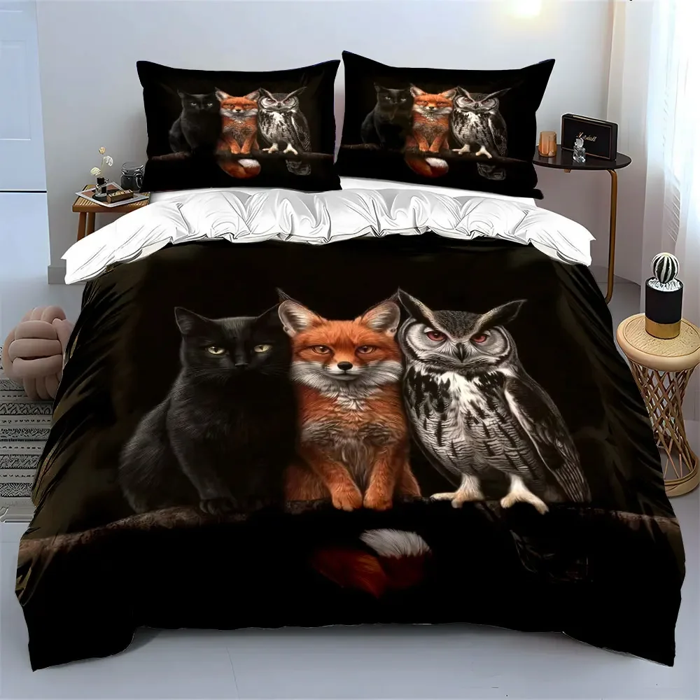 Animal Trio Decorative Set Soft Comfortable Duvet Cover Bedding Set Included 1*Duvet Cover & 2*Pillowcases, gift
Animal Trio Decorative Set Soft Comfortable Duvet Cover Bedding Set Included 1*Duvet Cover & 2*Pillowcases, gift
