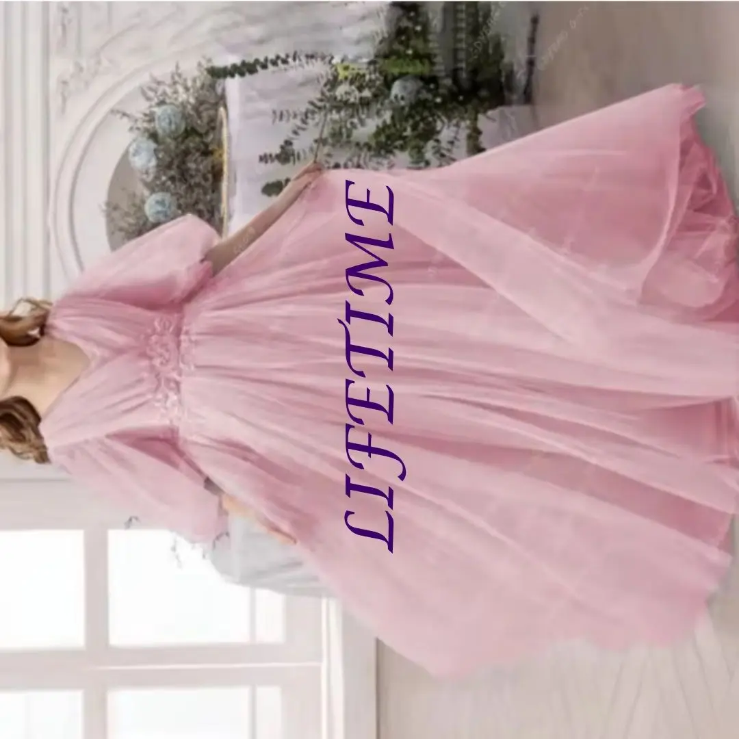CustomizedPrincess Flower Girl Dress for Wedding Kids Double V Neck Appliqued Tulle First Communion Pageant Dress with Sleeve/Sa
CustomizedPrincess Flower Girl Dress for Wedding Kids Double V Neck Appliqued Tulle First Communion Pageant Dress with Sleeve/Sa