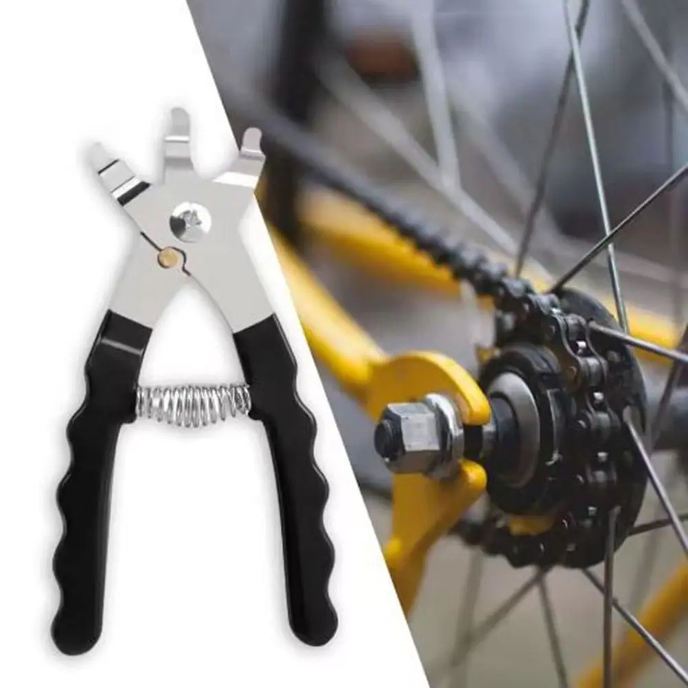 Metal Bike Chain Link Pliers Black Non Slip Handle Bike Chain Button Clamp Quick Removal Install MTB Cycling Chain Clamp
Metal Bike Chain Link Pliers Black Non Slip Handle Bike Chain Button Clamp Quick Removal Install MTB Cycling Chain Clamp