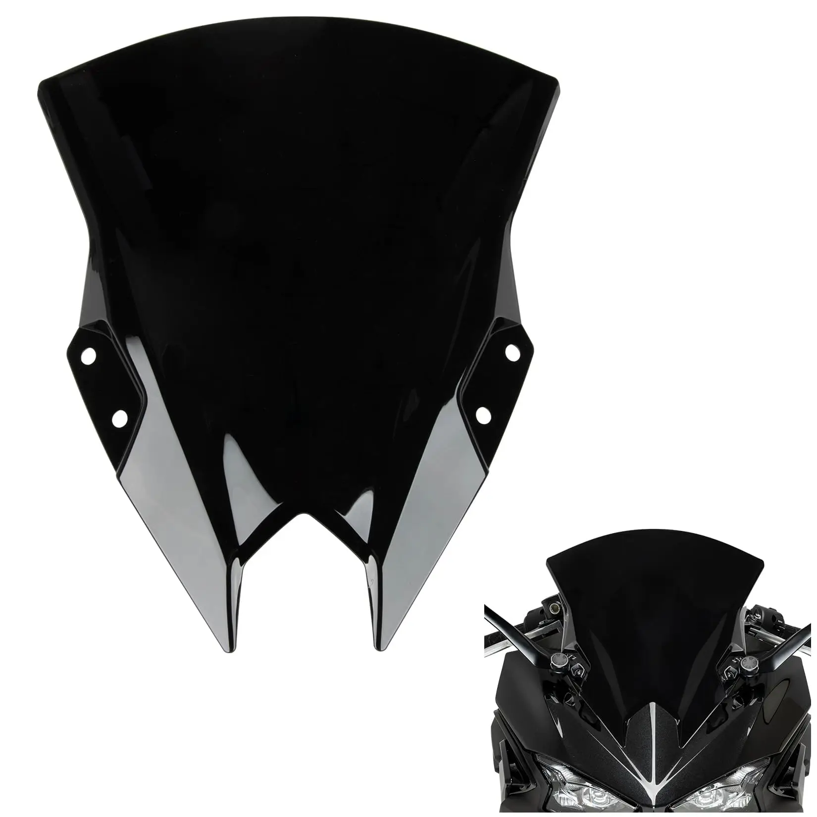 Motorcycle Windshield for Kawasaki NINJA500 SE 2024 2025 Windscreen Double Bubble Wind Deflector Protector Fairing for NINJA500
Motorcycle Windshield for Kawasaki NINJA500 SE 2024 2025 Windscreen Double Bubble Wind Deflector Protector Fairing for NINJA500