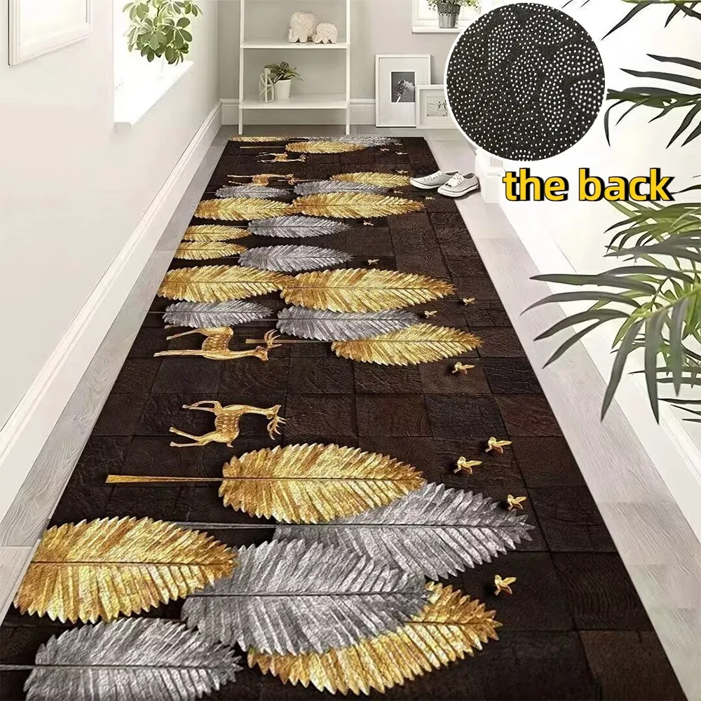 Luxury Golden Long Hallway Carpet Runner Non-slip Washable Hall Runner Carpets Stairway Rug European Style Aisle Carpet Decorate
Luxury Golden Long Hallway Carpet Runner Non-slip Washable Hall Runner Carpets Stairway Rug European Style Aisle Carpet Decorate