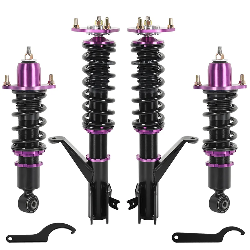 Coilover Shock Absorbers for ES ET Saloon 4doors 2000-2006 Honda Civic Purple Auto Suspension
Coilover Shock Absorbers for ES ET Saloon 4doors 2000-2006 Honda Civic Purple Auto Suspension