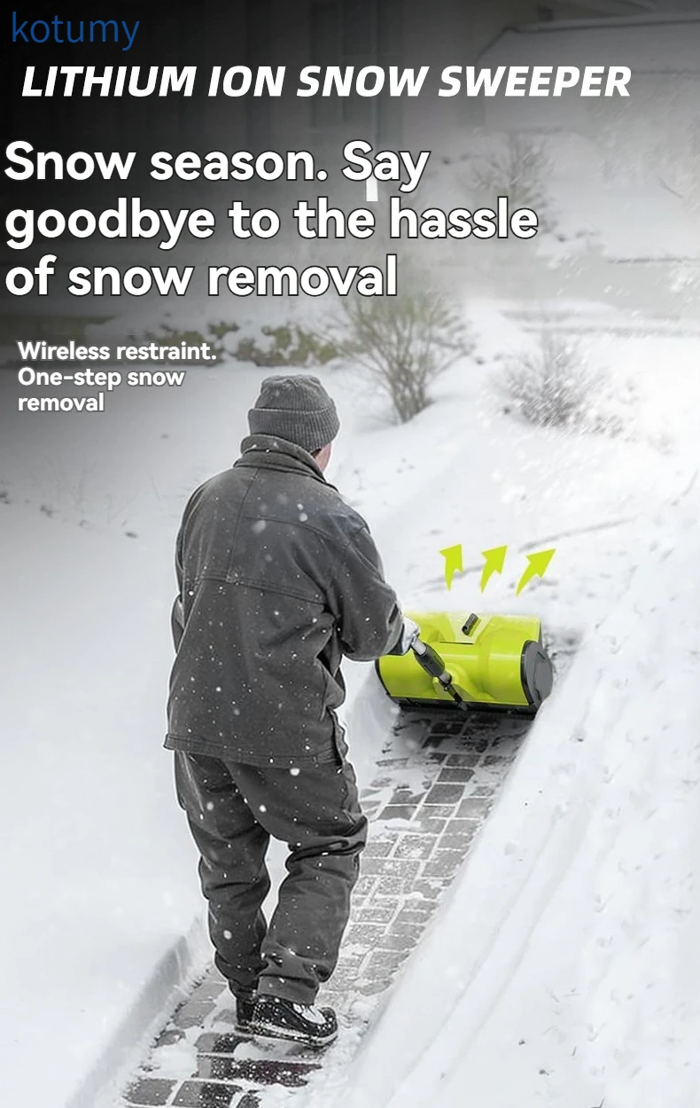Household Small Cordless Lithium Battery Electric Snow Blower Portable Handheld Snow Throwing Machine for Driveway Sidewalk Snow
Household Small Cordless Lithium Battery Electric Snow Blower Portable Handheld Snow Throwing Machine for Driveway Sidewalk Snow