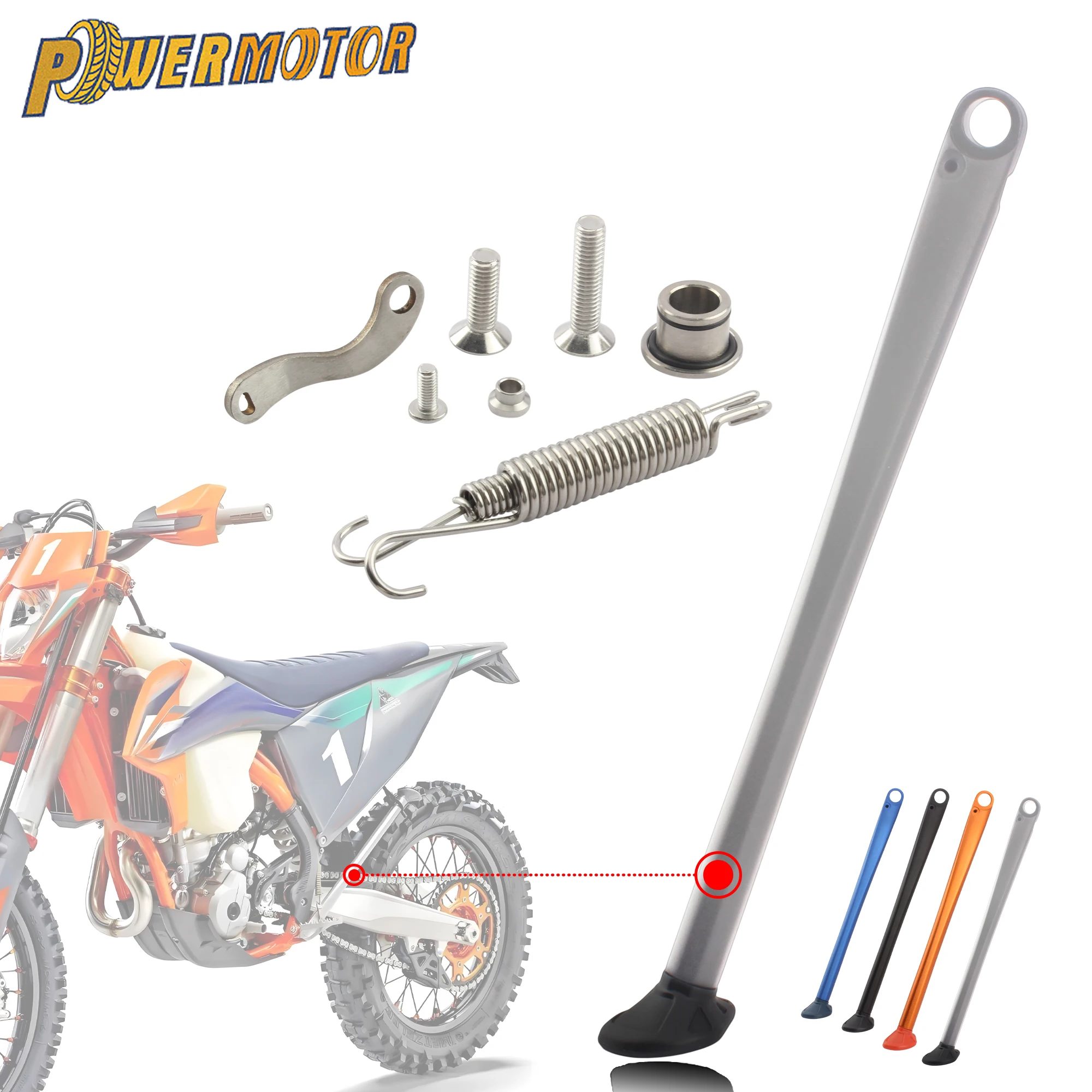 Motorcycle Parking Bracket 38cm Side Stand Kickstand with Spring Kit For KTM EXC XC XCF XCW XCFW 125 200 250 300 350 450 500
Motorcycle Parking Bracket 38cm Side Stand Kickstand with Spring Kit For KTM EXC XC XCF XCW XCFW 125 200 250 300 350 450 500