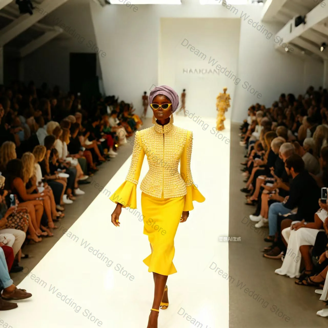 Pearls Yellow Women Suit Skirt Set 2 Pcs Blazer+Prom Dress Formal Office Lady Jacket Sleeveless Customized Wedding Guest Coat
Pearls Yellow Women Suit Skirt Set 2 Pcs Blazer+Prom Dress Formal Office Lady Jacket Sleeveless Customized Wedding Guest Coat