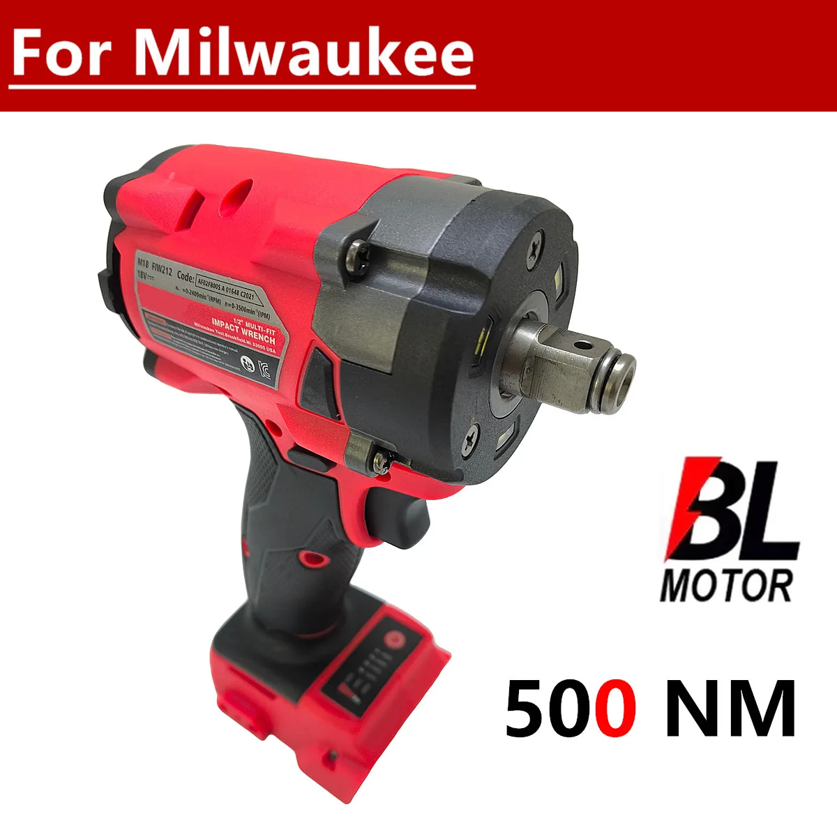 For Milwaukee 18V Battery Brushless Impact Wrench 500Nm 4 Gears Cordless Repair Screwdriver Drill 1/2" Electric Power Tools
For Milwaukee 18V Battery Brushless Impact Wrench 500Nm 4 Gears Cordless Repair Screwdriver Drill 1/2" Electric Power Tools