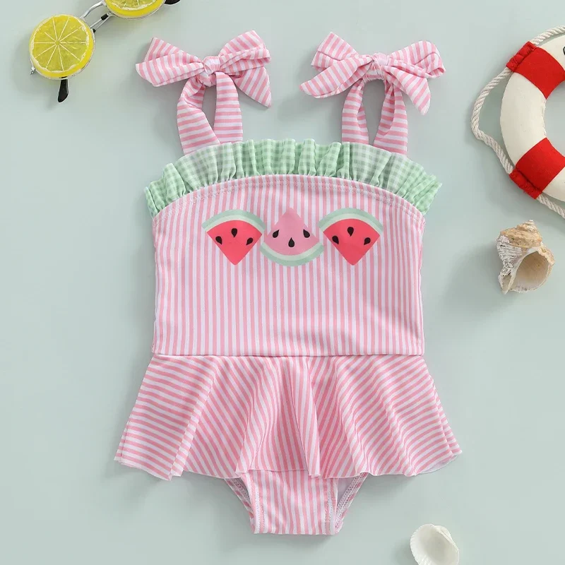 Toddler Girl Swimsuit Cute Watermelon Print Sleeveless Tie Shoulder Bathing Suit Baby Swimwear
Toddler Girl Swimsuit Cute Watermelon Print Sleeveless Tie Shoulder Bathing Suit Baby Swimwear