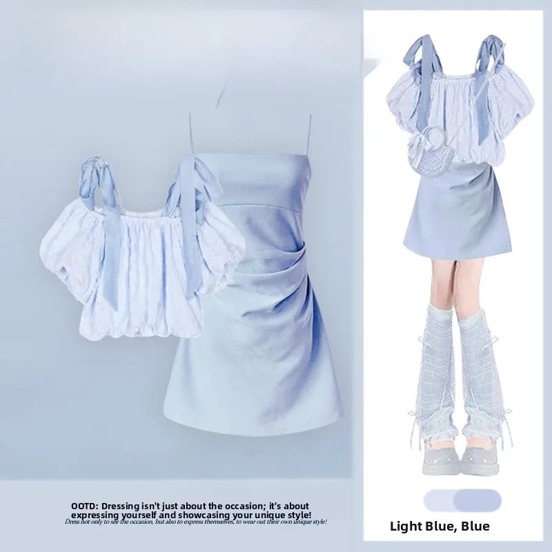 Summer New Lazy Style Ageless One Shoulder Top with Belt Casual Slimming Strap Dress Two Piece Set Women's plus Size Clothes
Summer New Lazy Style Ageless One Shoulder Top with Belt Casual Slimming Strap Dress Two Piece Set Women's plus Size Clothes