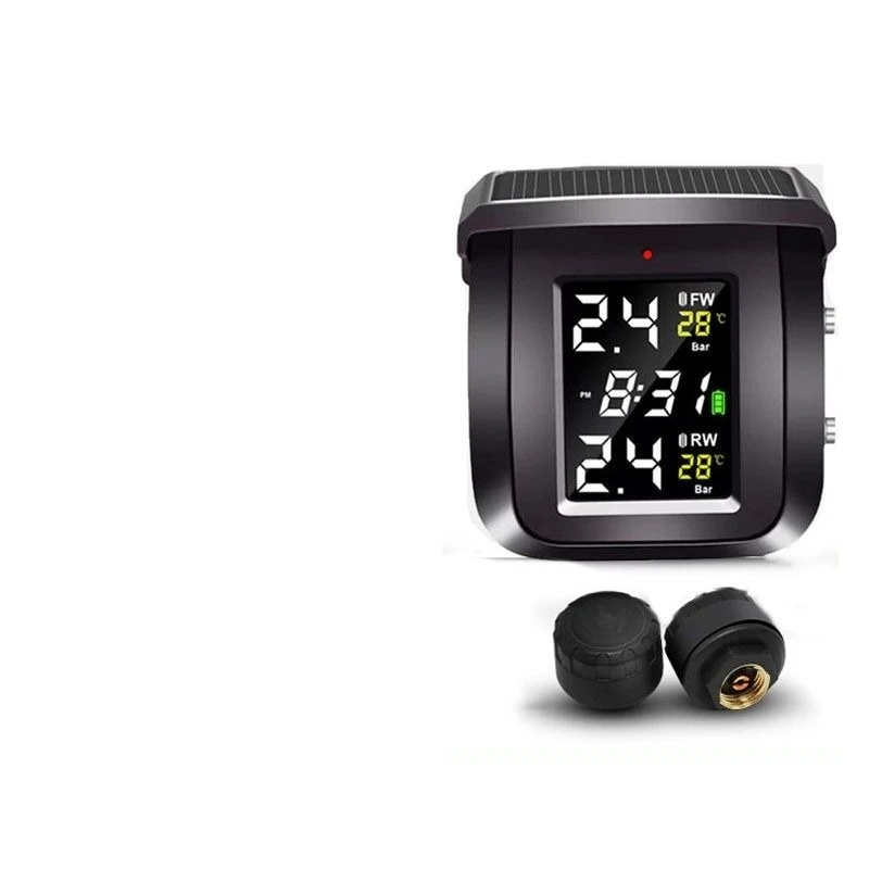 Tire pressure monitor, built-in external motorcycle universal tire detector, wireless solar tire pressure monitoring
Tire pressure monitor, built-in external motorcycle universal tire detector, wireless solar tire pressure monitoring