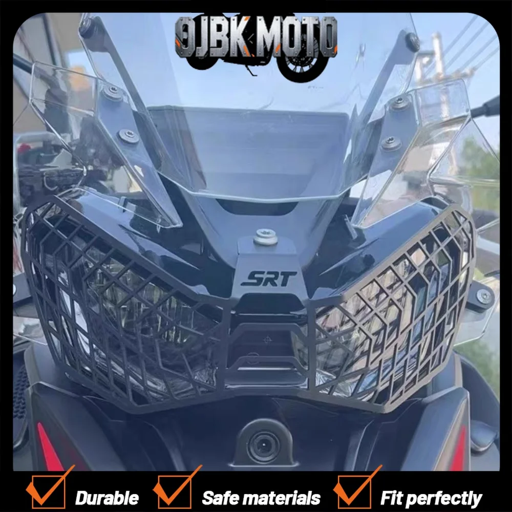 【Perfect fit】Stainless steel headlight protection cover for QJMOTOR QJ SRT800 SRT800X SRT 800 models.
【Perfect fit】Stainless steel headlight protection cover for QJMOTOR QJ SRT800 SRT800X SRT 800 models.