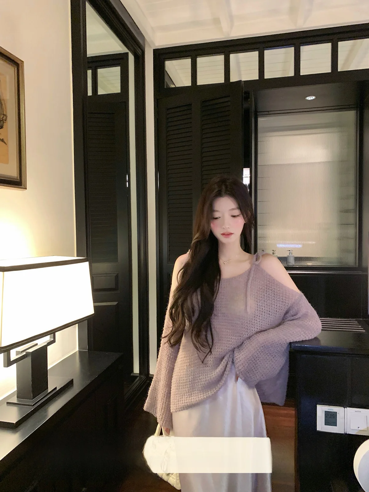 Yoyozhang Purple Hollow out Knitted Sweater Women's Loose Comfortable Slimming Spring Top Baroque Diary Simple Style Long Sleeve
Yoyozhang Purple Hollow out Knitted Sweater Women's Loose Comfortable Slimming Spring Top Baroque Diary Simple Style Long Sleeve