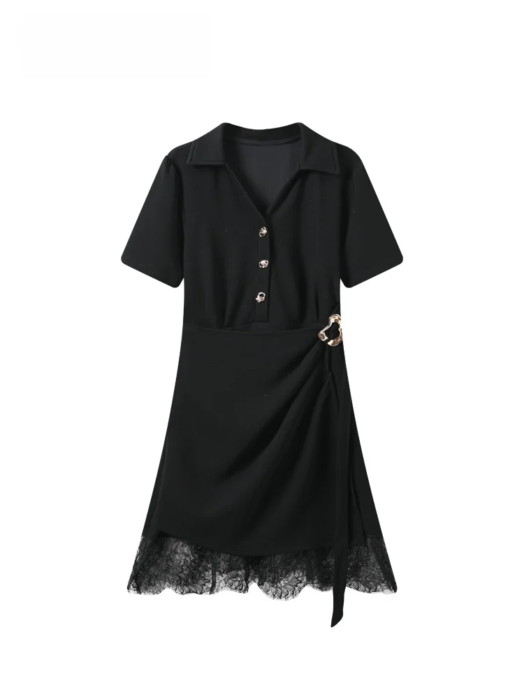 CaraCLUB plus Size Short Sleeve Lace Insertion Dress Women's Summer New Style Fashionable Skirt A-Line Dress V-Neck Single Bu...
CaraCLUB plus Size Short Sleeve Lace Insertion Dress Women's Summer New Style Fashionable Skirt A-Line Dress V-Neck Single Bu...