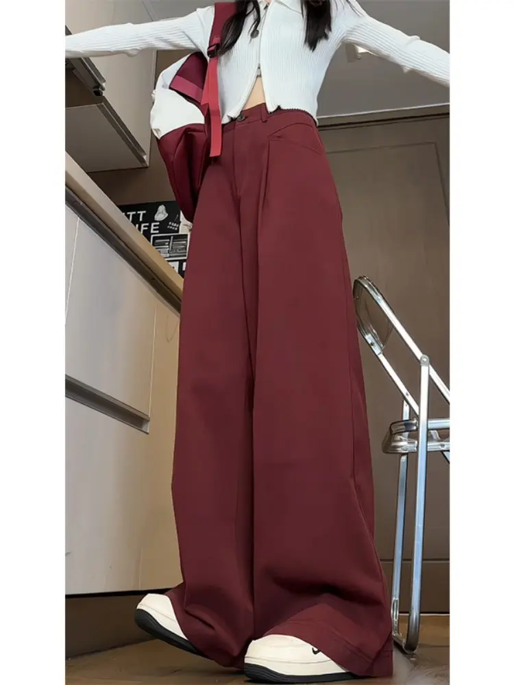 Loose Men's Workwear Pants Autumn Spring Canvas Red Straight Leg Drapey Wide Leg Long Trousers Faionable Casual Cargo
Loose Men's Workwear Pants Autumn Spring Canvas Red Straight Leg Drapey Wide Leg Long Trousers Faionable Casual Cargo