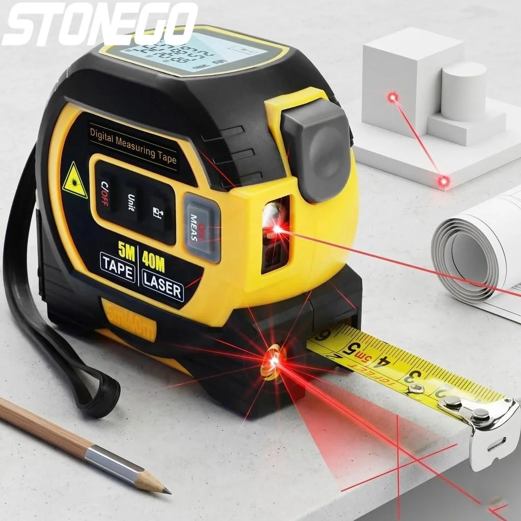 High Precision 60M Laser Tape Measure Infrared Distance Meter Smart Ruler Measuring Tool Instrument